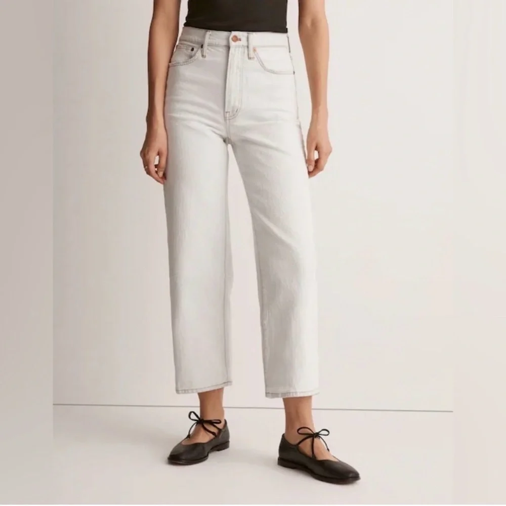Madewell The Perfect Vintage Wide-Leg‎ Crop Jean in Edmunds Wash size 25
